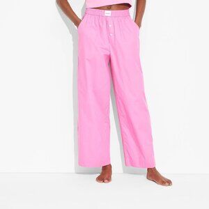 NEW Adult Poppi Sleep Slay Graphic Pajama Pants - Pink XXS